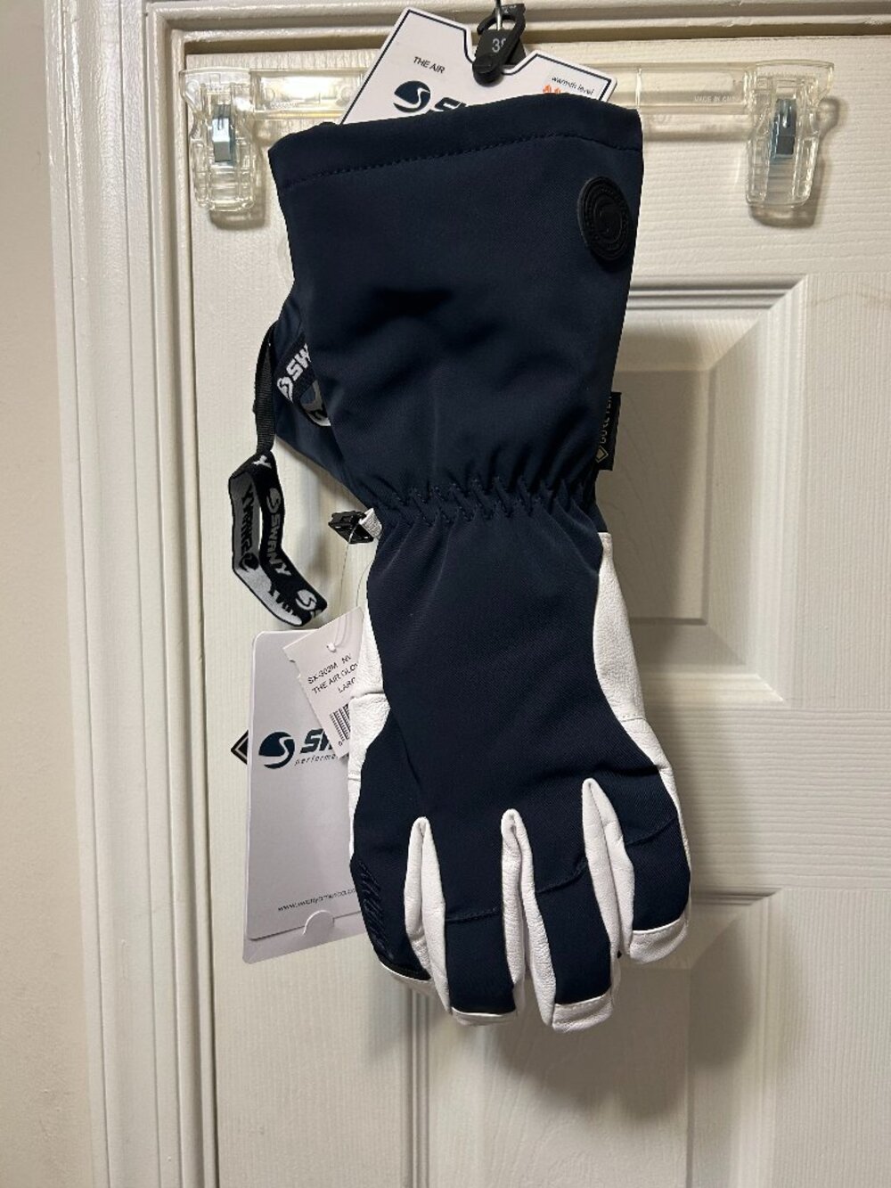 Swany Mens Air Gloves, Large, Navy, New
